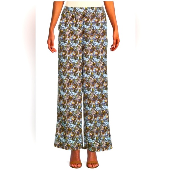 Anthropologie  FRNCH Paris adixiq Multicolor Patterned Pants size L - Picture 1 of 9